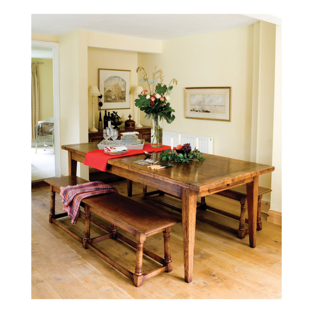 Oak Farmhouse Dining Table, Farmhouse Kitchen Table
